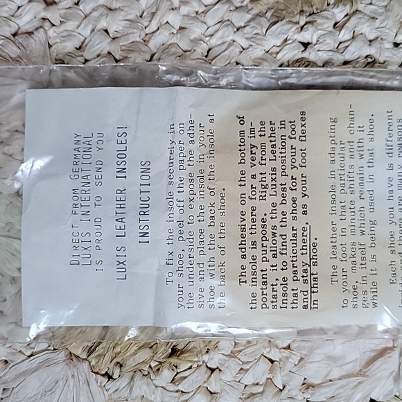 Luxis leather insoles, size 7-7.5 - Picture 5 of 6